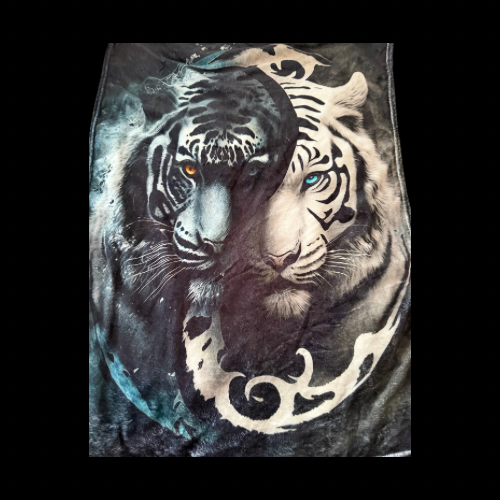 Yin Yang Tiger Blanket