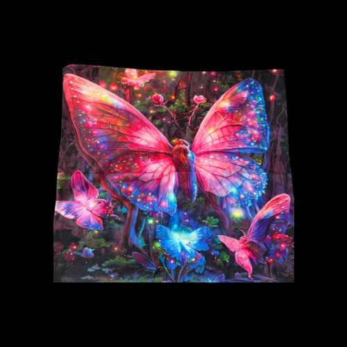 Radiant Butterfly Fantasy Cushion Cover 🦋✨