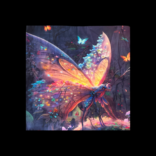 Enchanted Forest Fairy Butterfly Cushion Cover 🧚‍♀️🦋✨